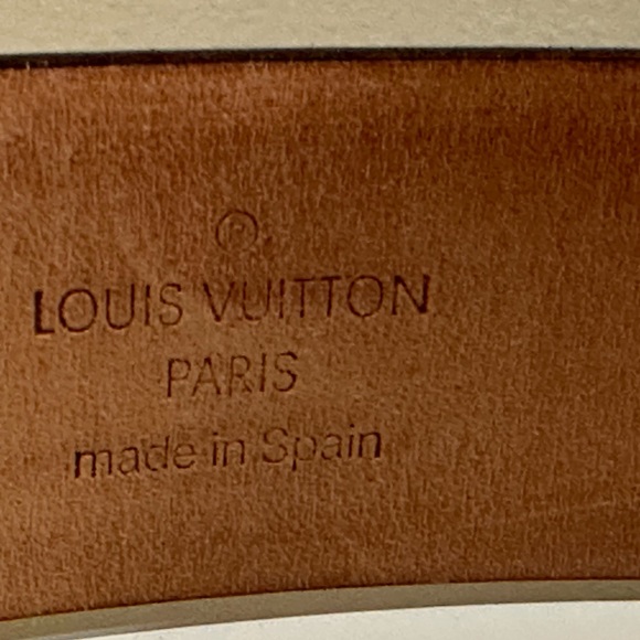 Louis Vuitton LV Brown Leather Belt - Picture 2 of 5